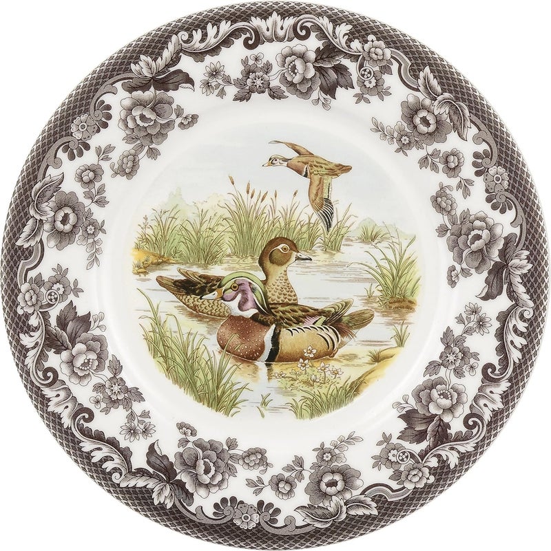Spode Woodland Luncheon Plate Wood Duck 9  Perfect for Thanksgiving and Other Special Occasions  Made in England from Fine Earthenware  Microwave and Dishwasher Safe - Image 1