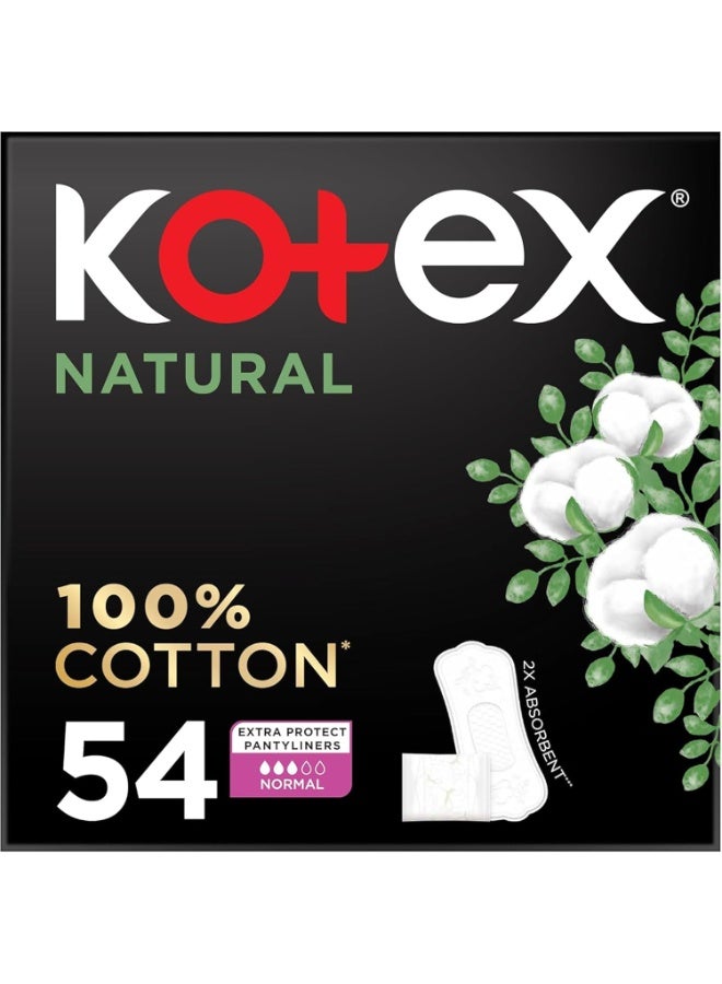 Natural Cotton Daily Liners 54 Liners