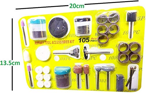 inditrust Rotary tools accessories kit 105 for Carving/Grinding/Cutting/Cutting Rotary Tool - Image 3