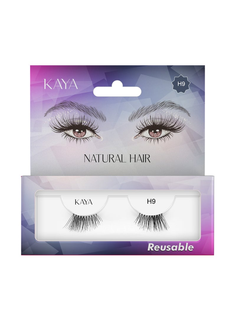 كايا رموش طبيعية طرفية ناعمة بتأثير ثلاثي الأبعاد، خفيفة على العين، للاستخدام اليومي والمناسبات، قابلة لإعادة الاستخدام حتى 8 مرات لجمال يدوم شكل 9 - Image 1