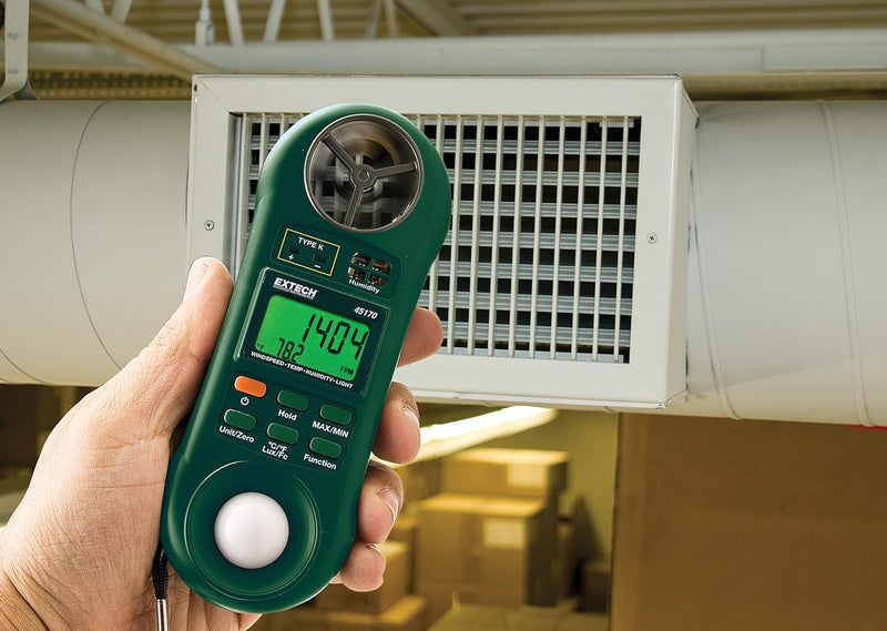 Extech 45170 Four in One Environmental Meter - Hygro-Thermo-Anemometer-Light - Image 2