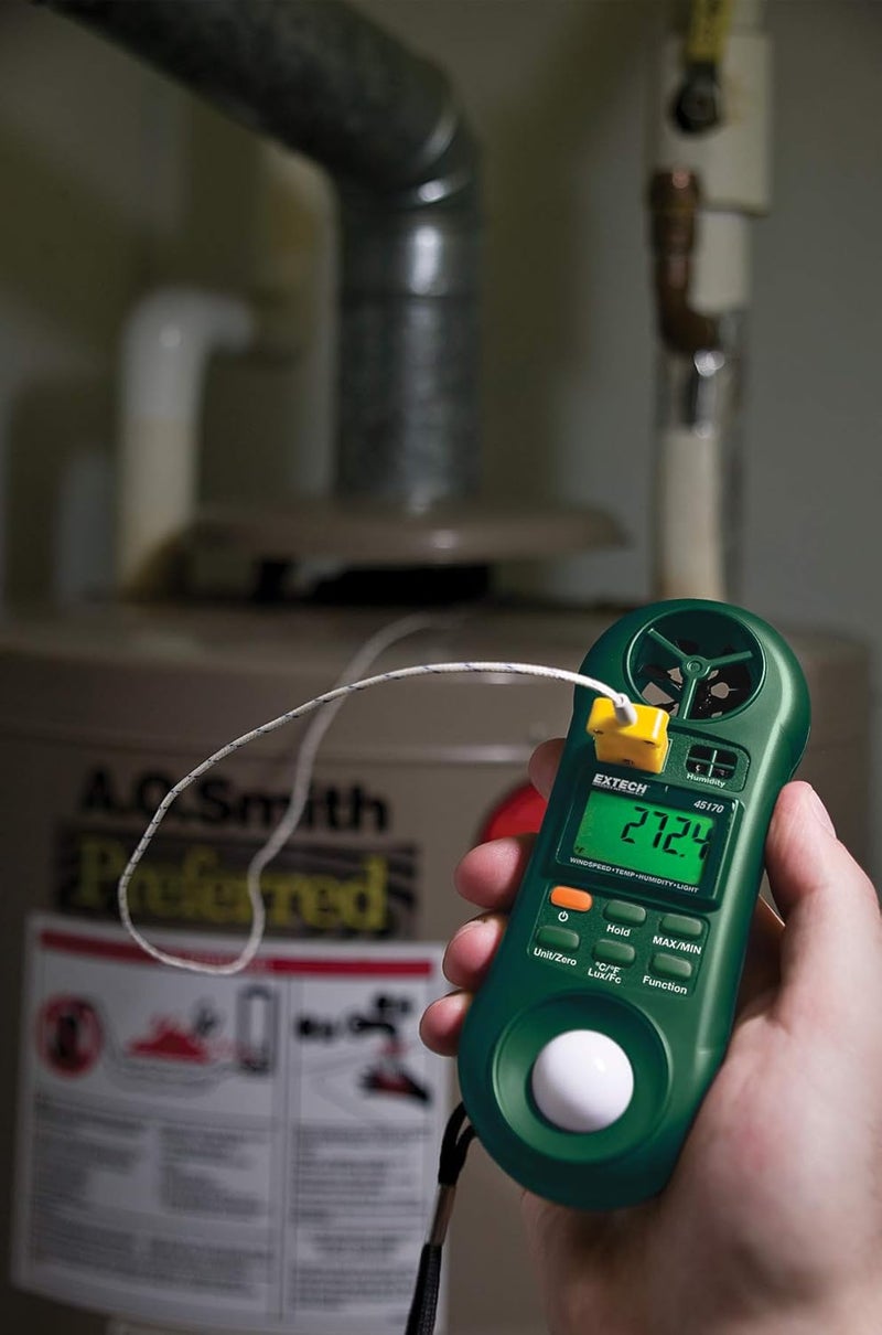 Extech 45170 Four in One Environmental Meter - Hygro-Thermo-Anemometer-Light - Image 5