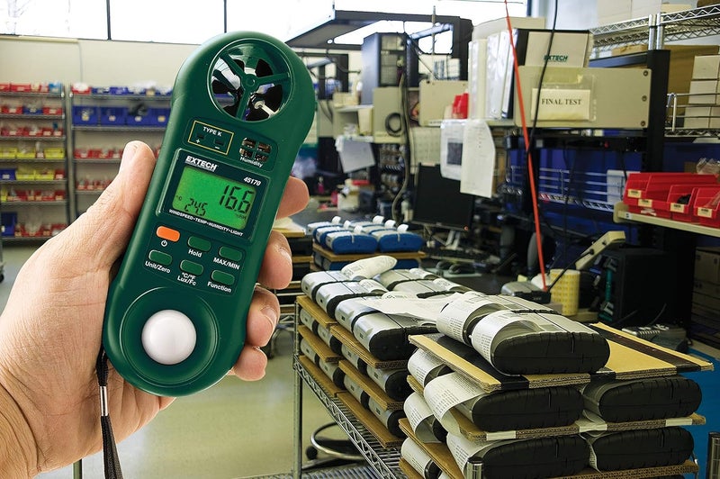 Extech 45170 Four in One Environmental Meter - Hygro-Thermo-Anemometer-Light - Image 3