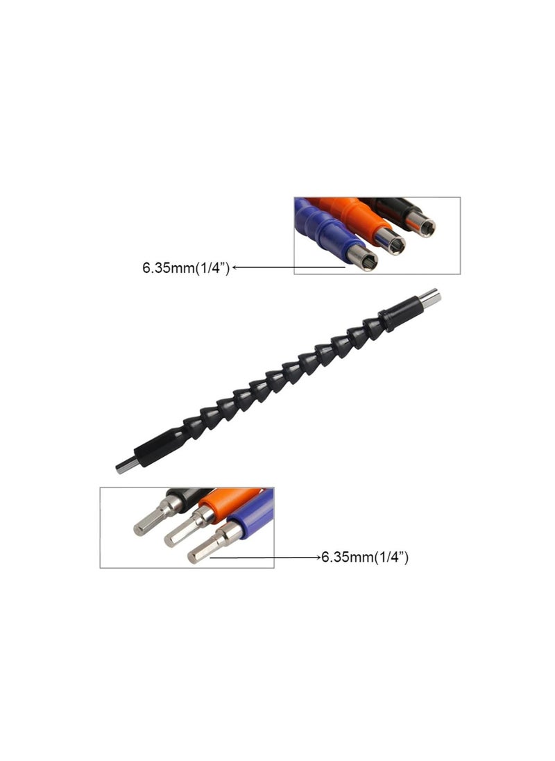Superbit - Superbit Screwdriver Flexible, Superbit Drill Bit, Super Bit Flexible Drill Bit Extension, Superbit Tool 360 Degree Screwdriver Extension for Any Angle (Black)