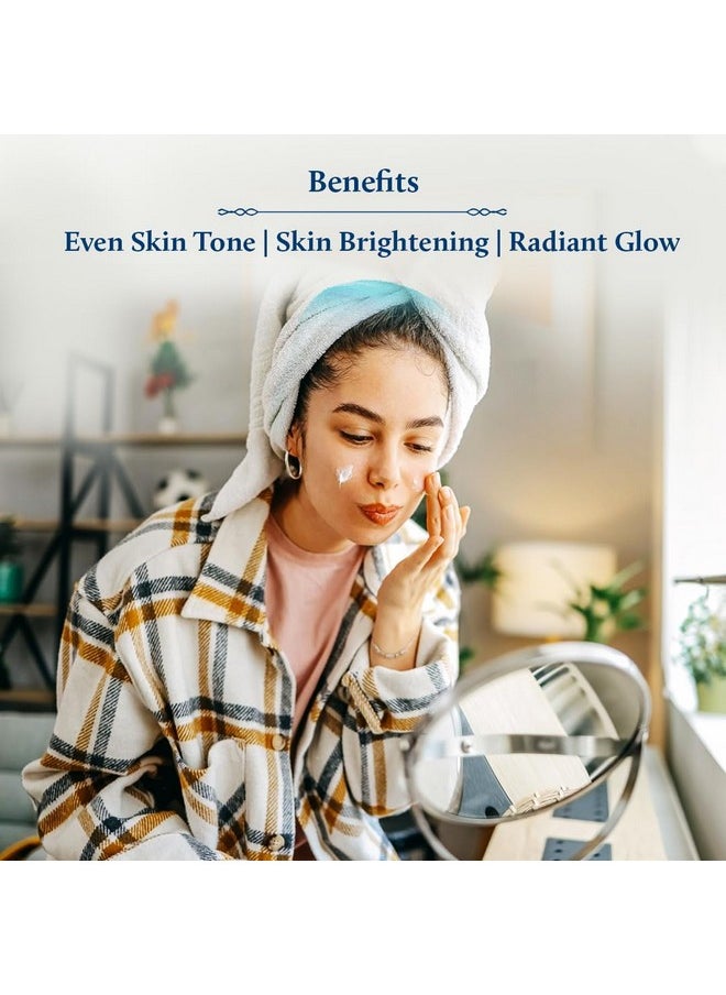 Blue Nectar Plant Based Vitamin C Face Moisturizer For Oily & Acne Prone Skin With Grapeseed | Oil-Free | Lightweight Cream For Women (19 Herbs, 50G)  - Image 3