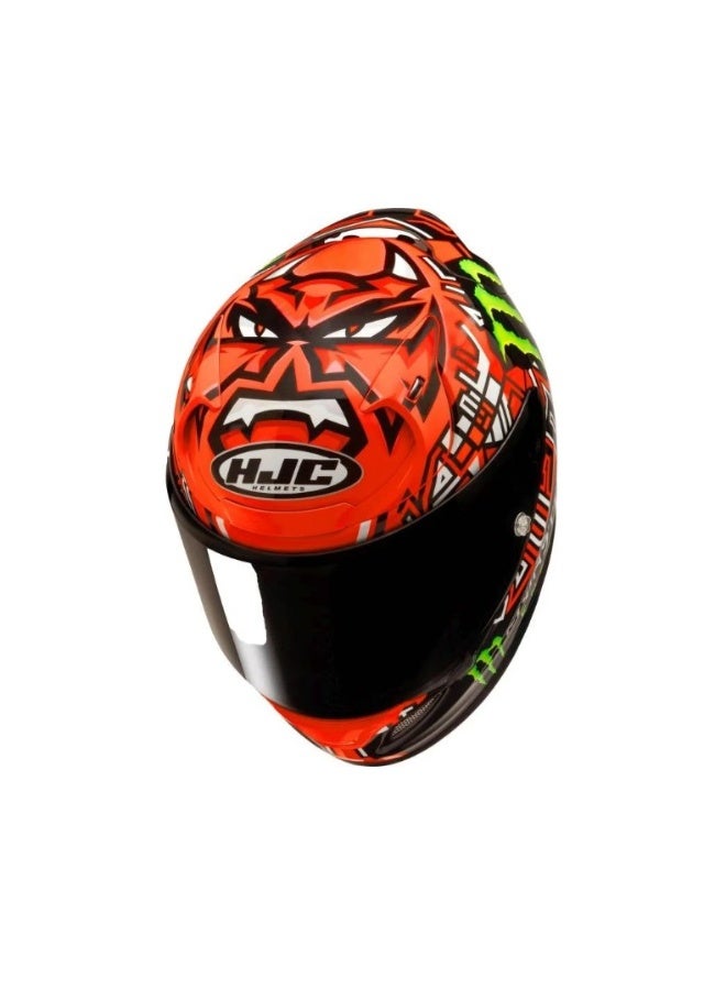 HJC RPHA 12 QUARTARARO EDITION 2025 BK/RD/GRN Helmet - Image 2