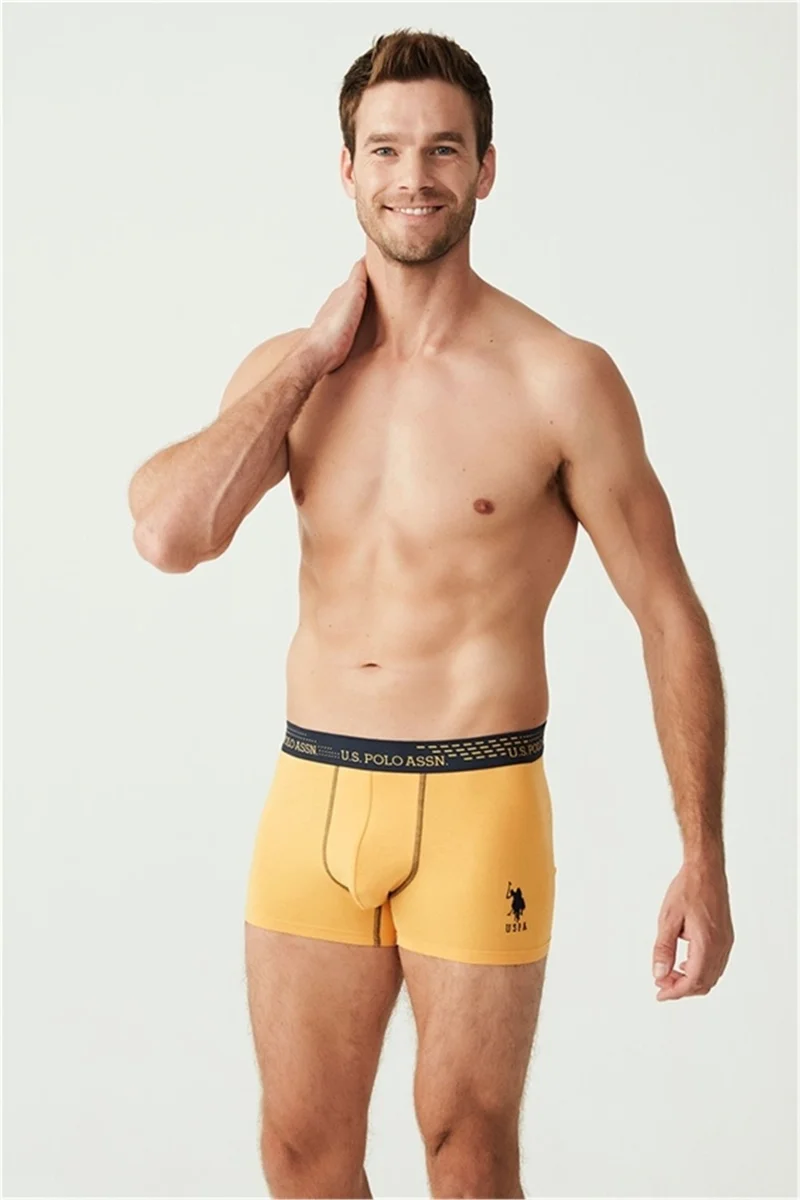 U.S. Polo Assn. BASE. Polo Assn. 80178 Men's 3-pack Boxer - Sax&Navy Blue&Yellow