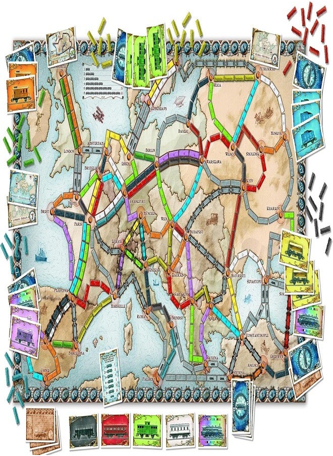 Days of Wonder Ticket to Ride : Europe (Board Game) - Build Train Routes Across Europe in this Sequel to the Hit Family Board Game  - Image 2