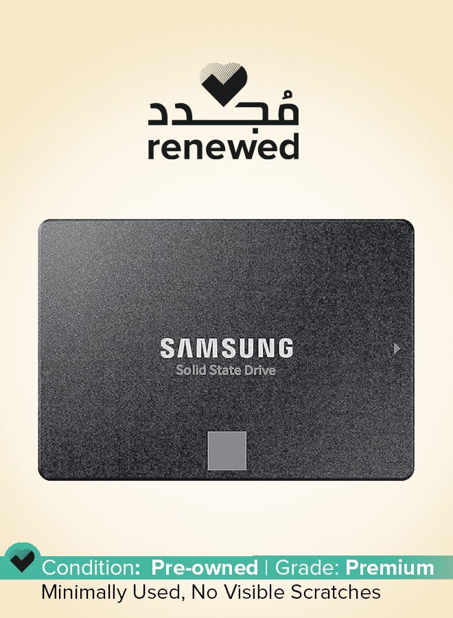 Samsung Renewed - 500GB 870 EVO SATA III 2.5" Internal SSD, Up to 560 MB/s Seq Read & 530 MB/s Seq Write Speed, V-NAND Technology, 512MB LPDDR4 Cache, MKX Controller, 1.5M Hrs. MTBF 500.0 GB - Image 1