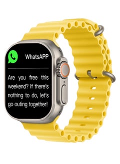 T900 ultra Wireless Charging New Features Superfast Latest Smartwatch Yellow
