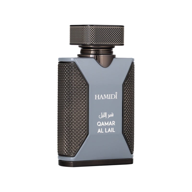 Hamidi Man Qamar Al Lail Black Eau De Parfum For Him 100ml, Perfumes For Men, Long Lasting Oriental Woody Arabic Fragrance With Oud, Amber & Musk - Image 1