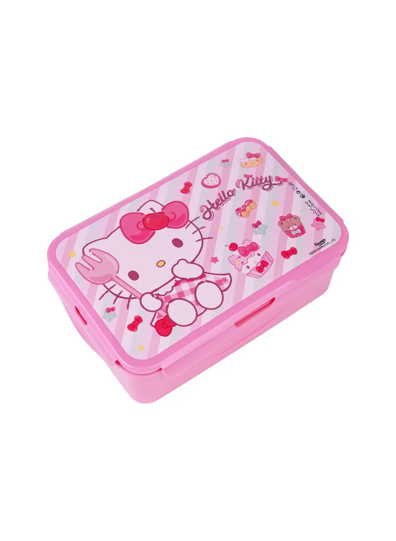 Sanrio  Sanrio Hello Kitty Regular Lunch Box | Multi-Compartment Bento Lunch Box for Kids | Hello Kitty Food Storage Container for School, Travel & Picnics | Reusable Lunch Box for Women | Best Price UAE