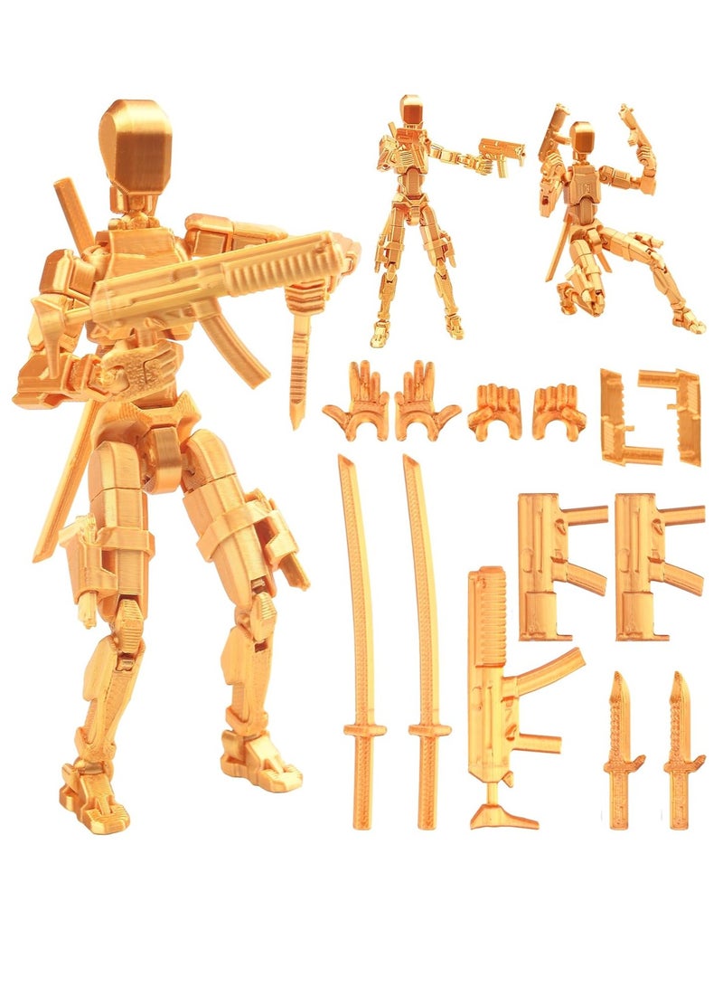 SOLARAE 13 Action Figure -T-13 Figure, Action Figure, Multi-Jointed Movable Robot Figures, 3D Printed Action Figures, Lucky 13 Action Figures Activity Robot, Home Desktop Decorations Gifts for Game Lovers - Image 1