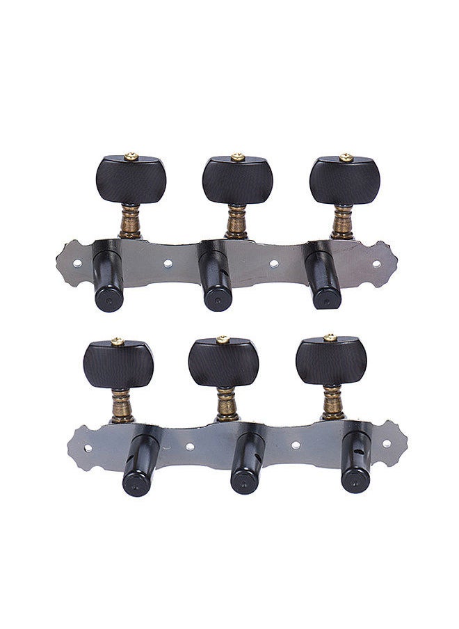 Generic - 2 Pcs (L&R) Classical Guitar Tuning Peg Bronze Plated Acoustic Guitar Machine Heads 1 : 16 Tuning Keys Knobs String Tuners (Aos-022V3P) - Image 1