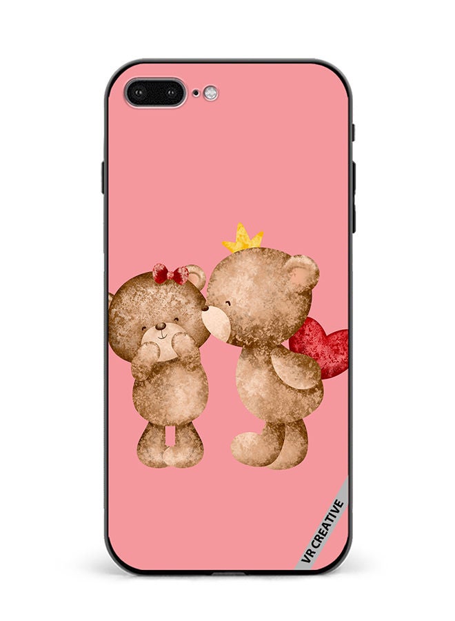 VR CREATIVE Protective Case Cover For Apple iPhone 7 Plus/8 Plus Bear Love Design Multicolour - Image 1