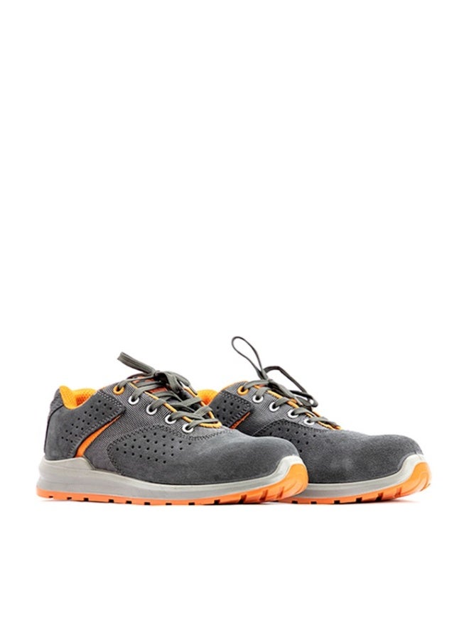 Gladiator 6045 Men’s Composite Toe Safety Shoes, Orange-Grey, EX S1P, Low Ankle, Lace-Up - Image 1