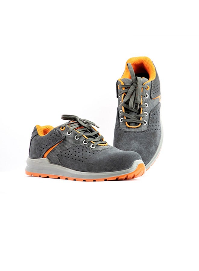 Gladiator 6045 Men’s Composite Toe Safety Shoes, Orange-Grey, EX S1P, Low Ankle, Lace-Up - Image 3
