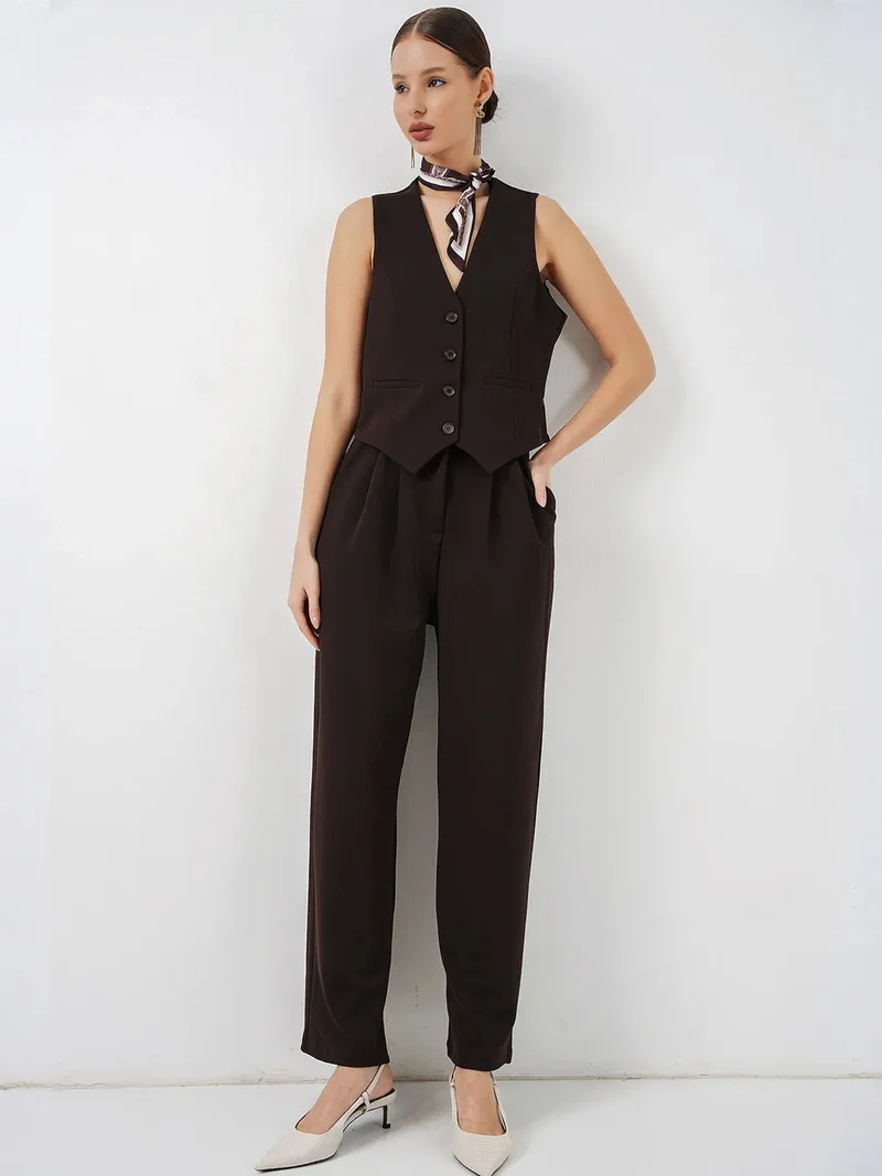 بيغ دارت BDART V-neck Crepe Waistcoat