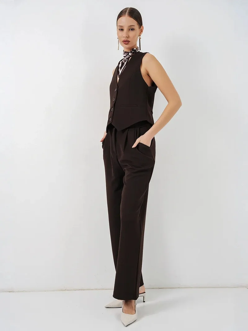 بيغ دارت BDART V-neck Crepe Waistcoat