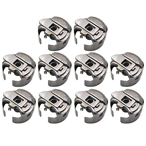 CKPSMS Brand - # BC-DBZ(3)-NBL Small L Size Pigtail Embroidery Bobbin Cases Compatible with/Replacement for Barudan Brand Melco Brand SWF Brand Tajima Brand Ricoma Brand MT-1501(10PCS) - Image 1