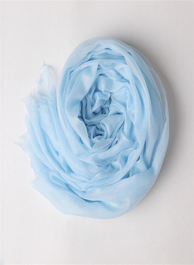 Loquat Solid Light Sunscreen Cashmere Scarf  - Image 5