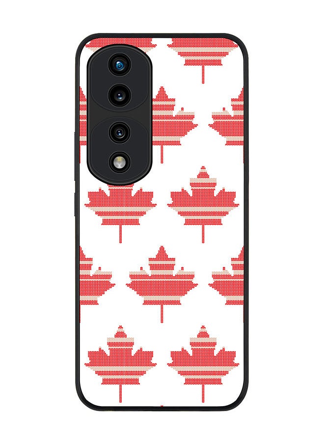 Stylizedd Rugged Black edge case for Honor 70 Pro Slim fit Soft Case Flexible Rubber Edges Anti Drop TPU Gel Thin Cover - Maple Mitten  - Image 1