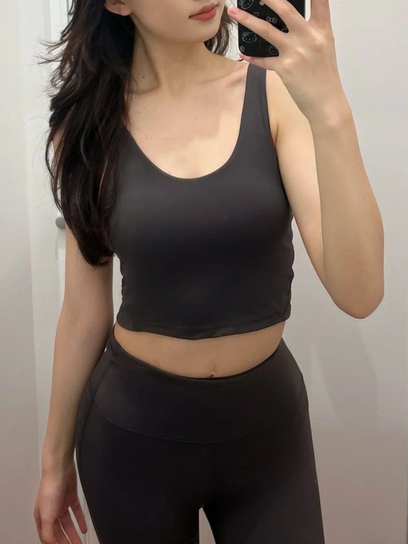 Align™Women'S Sports Vest U-Shaped Naked Fitness Running Beauty Back Yoga Top Lulu Same - Image 4