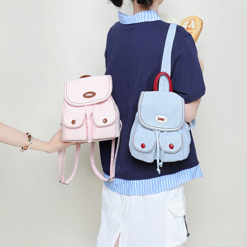 Mini Canvas Backpack for Women - Image 4