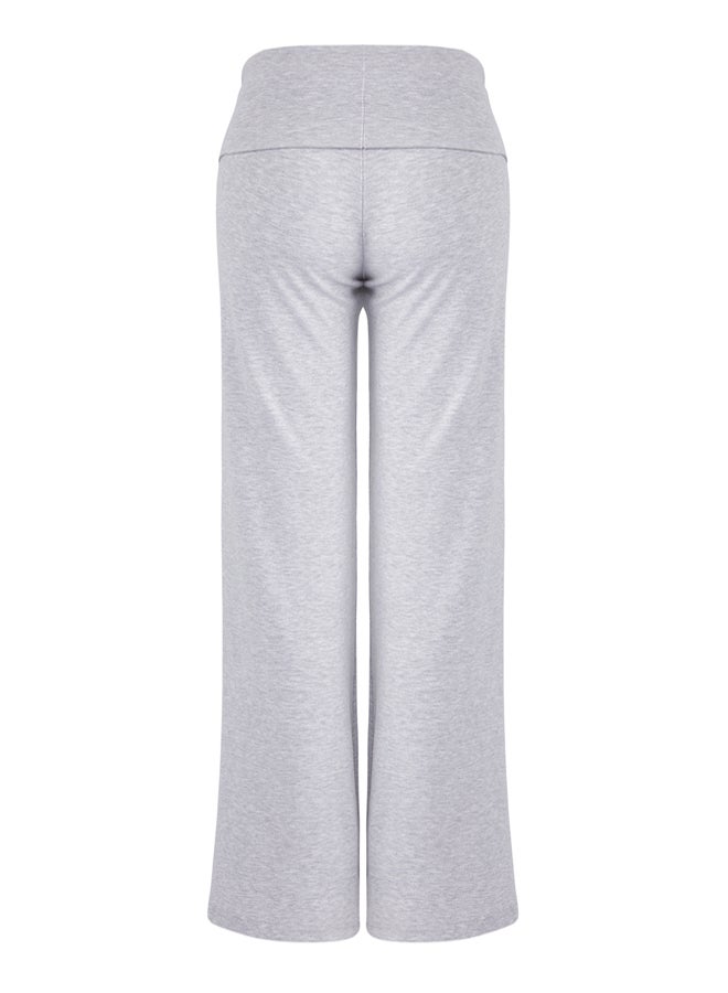trendyol Light Gray Waist Fold Wideleg/Wide Leg Pants - Image 5