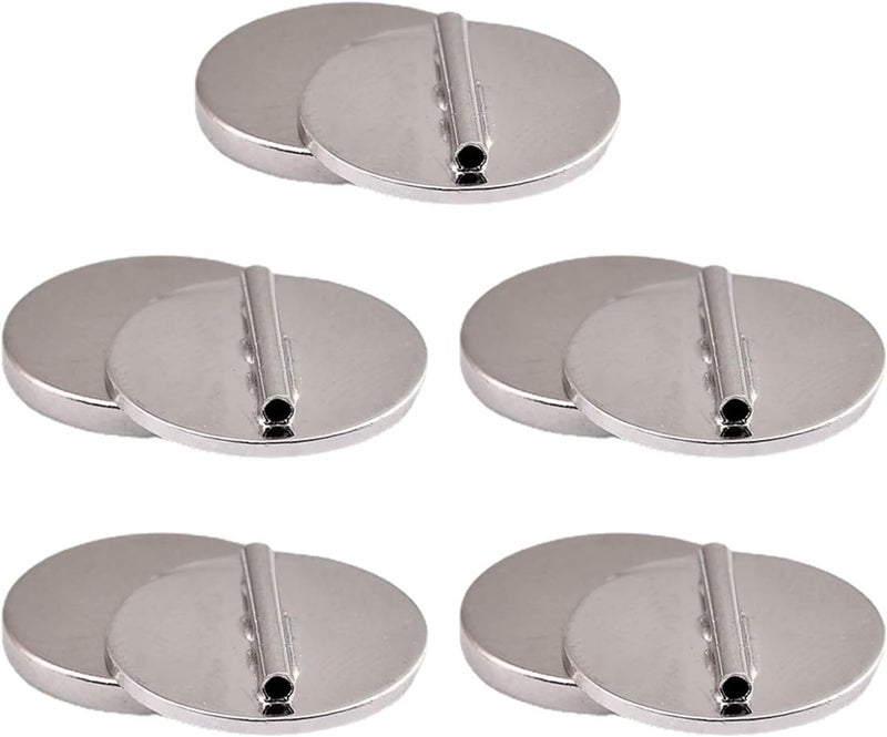 Magnetic Brooch Converter 1.5cm Silver - Gentle On Delicate Fabrics Secure Magnetic Hold for Scarf And Jewelry Enthusiasts - Image 1