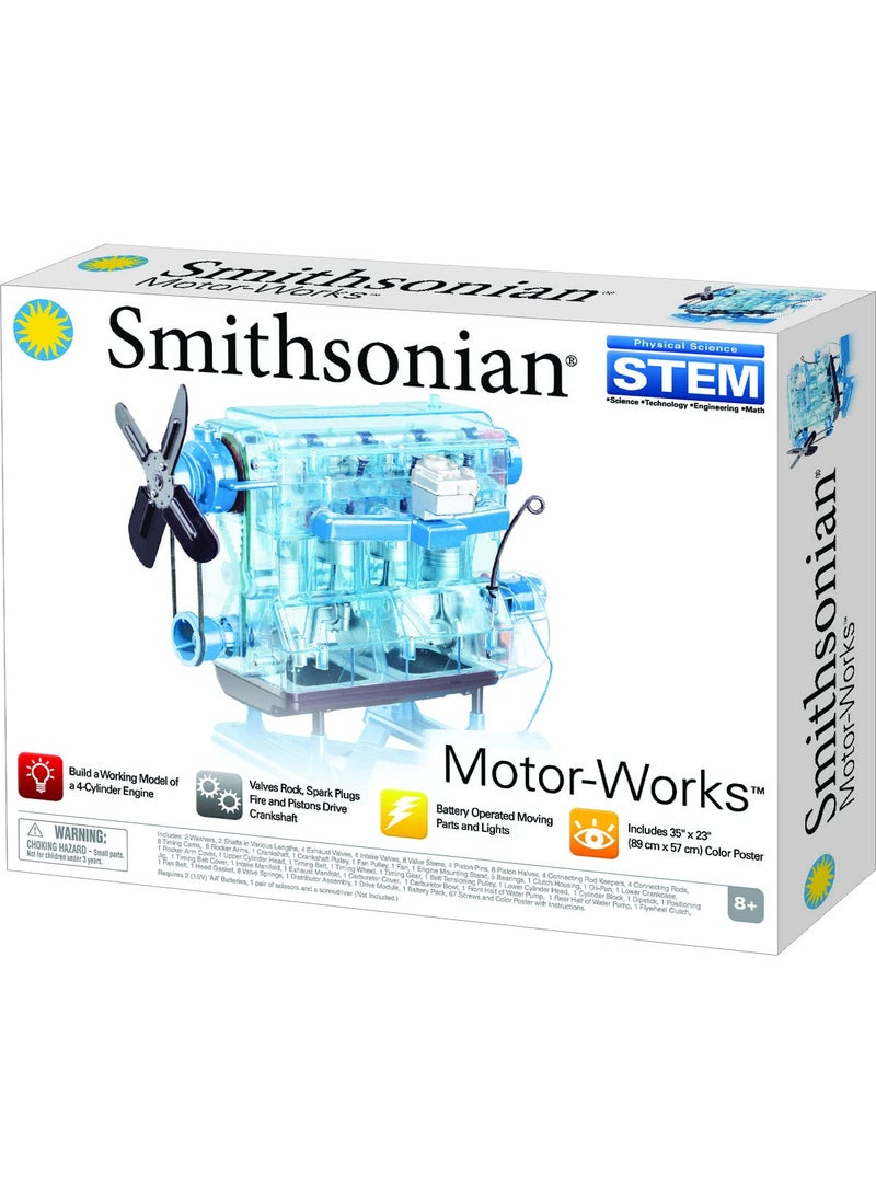 Smithsonian Smithsonian Motor-Works Blue, 15.0x11.0x2.0 