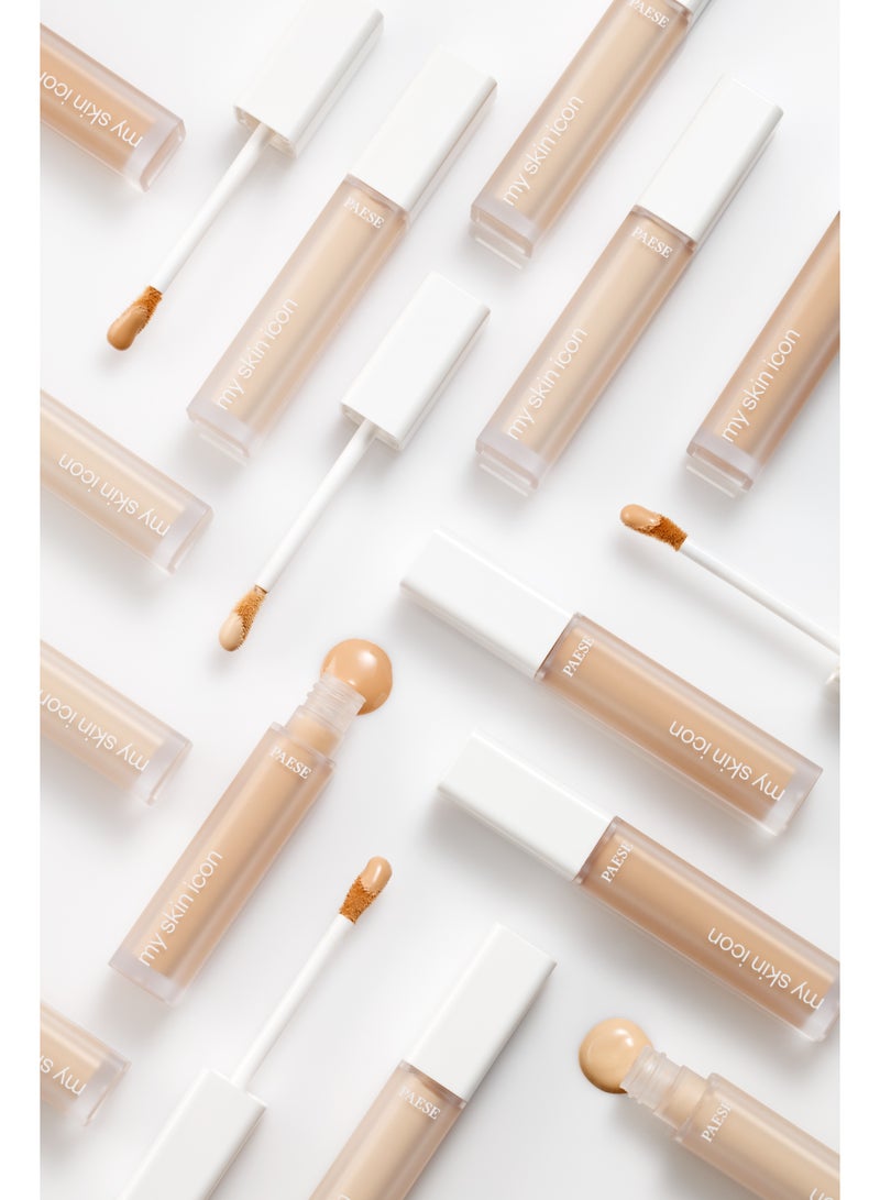 Paese My Skin Icon Mattifying Foundation with Satin Finish 12-Hour Long-Lasting Matte Coverage, Hydrating Formula 2.5N Nude Beige 33 ml - Image 4