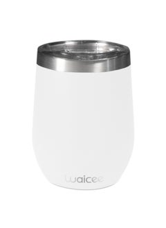 WAICEE Wine Tumbler White Color 12OZ / 350ML  - Image 1