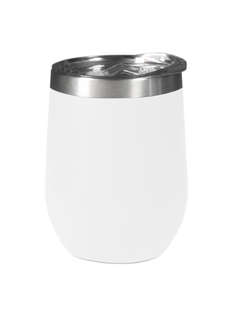 WAICEE Wine Tumbler White Color 12OZ / 350ML - Image 2