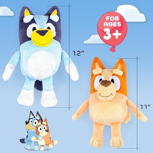 Jay Franco Bluey Bingo Plush Pillow Buddy Set Super Soft Character Pillows Polyester Microfiber 12 inches - Image 5