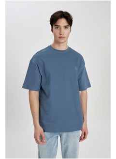 DeFacto Man Comfort Fit Crew Neck Short Sleeve Knitted T-Shirt  - Image 1