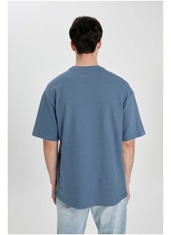 DeFacto Man Comfort Fit Crew Neck Short Sleeve Knitted T-Shirt  - Image 4