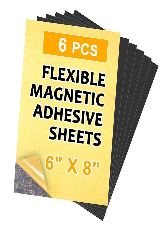 Towjug 6X8 Inches Magnetic Sheet with Adhesive Backing,Magnet Paper Sheets for Classroom,Easy to Cut for Fridge Photo Magnets, Crafts, Postcards, DIY - Image 1