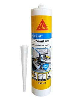SIKA Sika Sikasil 117 Transparent Anti fungal acetoxy silicone sealant for sanitary applications  - Image 1