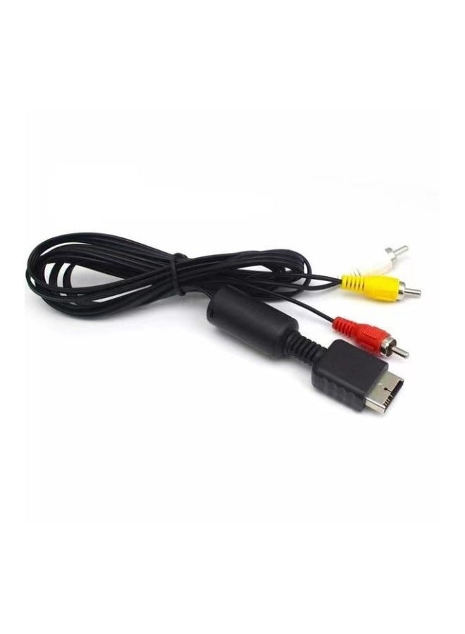 Audio Video Cable For Sony PS/PS2/PS3 Black/White/Red - Image 1