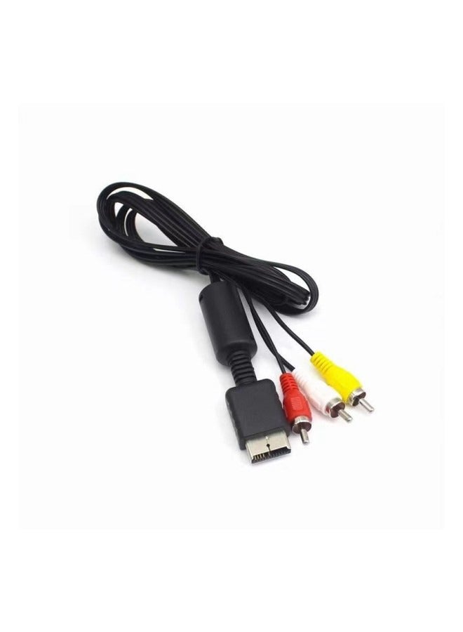 Audio Video Cable For Sony PS/PS2/PS3 Black/White/Red - Image 2