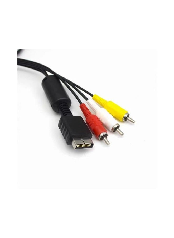 Audio Video Cable For Sony PS/PS2/PS3 Black/White/Red - Image 3