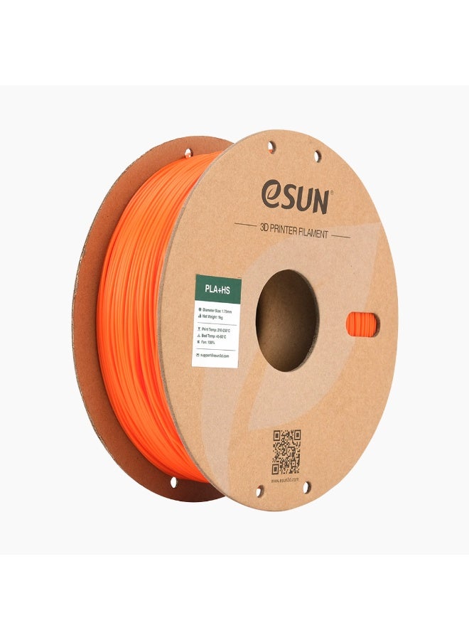 خيوط طباعة ثلاثية الأبعاد eSUN PLA+، قطر 1.75 مم، دقة أبعاد ± 0.03 مم، بكرة وزنها 1 كجم (2.2 رطل)، خيوط Speedy PLA Plus للطابعات عالية السرعة، لون برتقالي