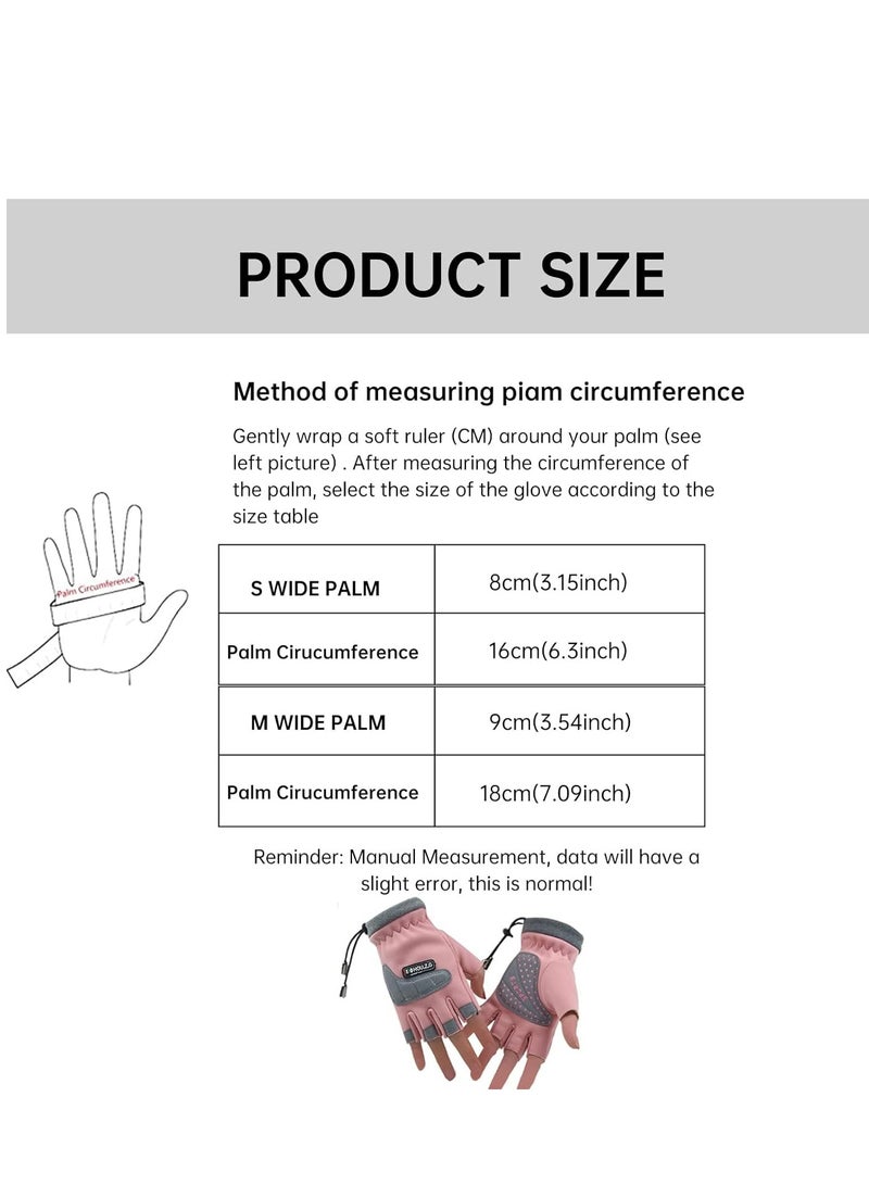 SYOSI Kids Cycling Gloves Waterproof Fingerless-Motorbike Non Slip Touchscreen Bike Glove for Children - Image 3
