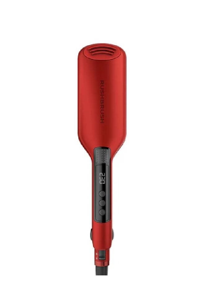 Rush Brush - Rush Brush X1 Wide Straightener, LED screen, Auto shutdown, Safety lock - Red - Image 1