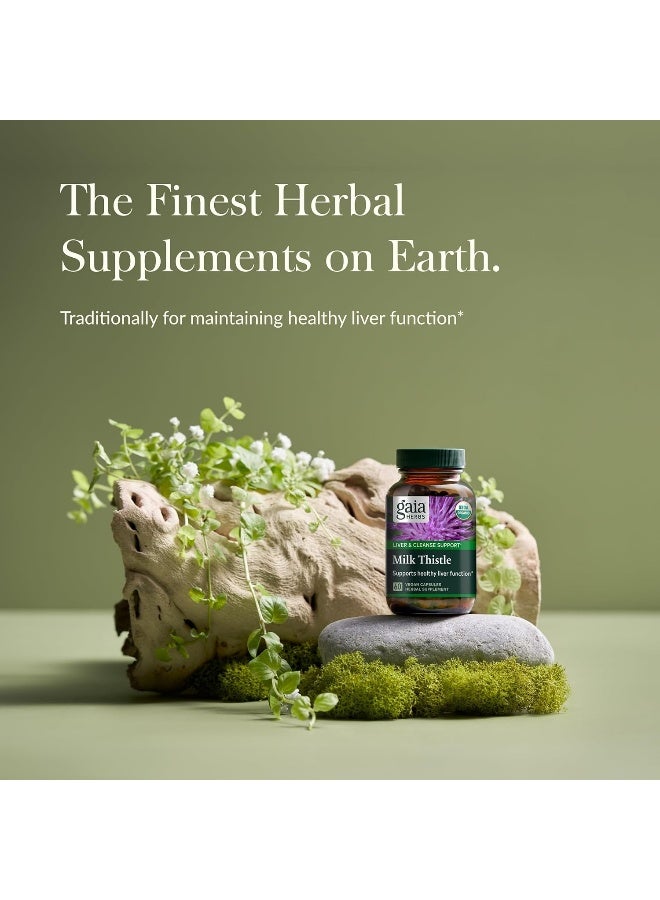 Gaia Herbs بذور الشوك الحليب من غايا هيربز - مكمل دعم الكبد وتنظيفه للحفاظ على وظيفة كبد صحية - Image 3