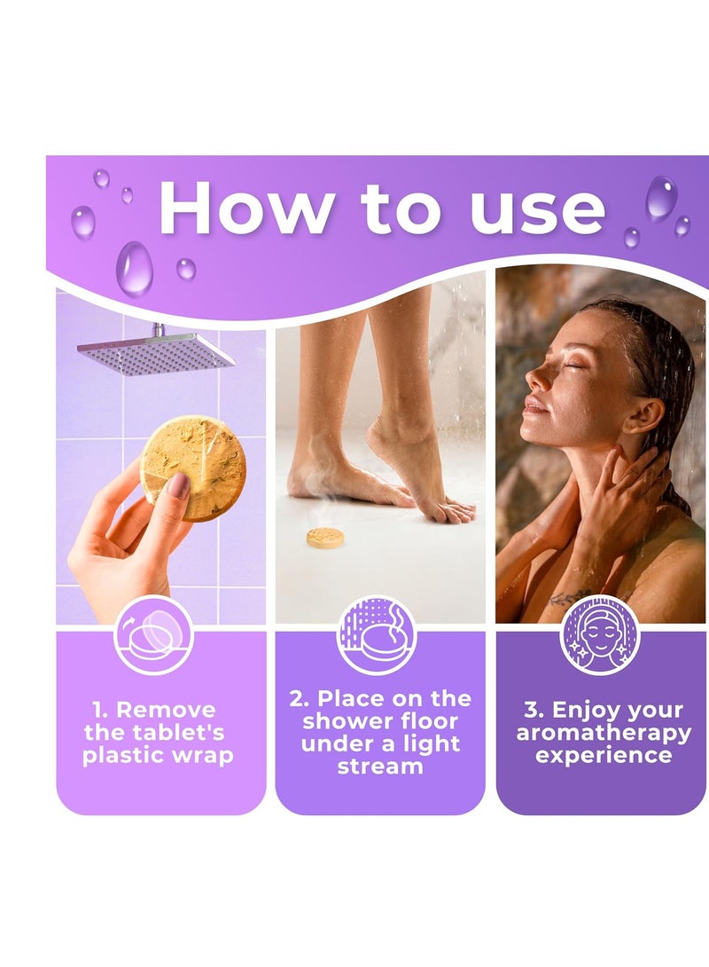 CLEVERFY Cleverfy Shower Steamers Aromatherapy - Variety Pack of 6 Shower Bombs with Essential Oils. Personal Care and Relaxation Birthday Gifts for Women and Men. Purple Set  - Image 4