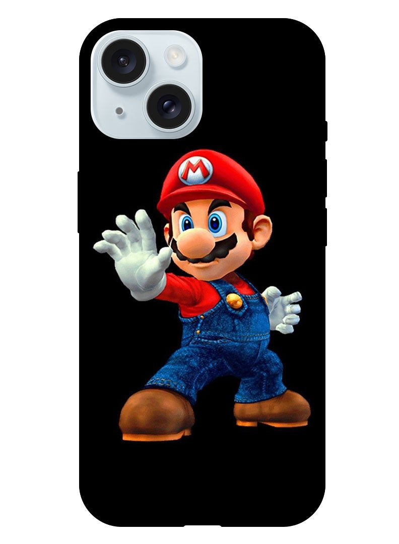 Theodor Protective Case Anti Scratch Shock Proof Bumper Cover For iPhone 15 Super Mario - Image 1