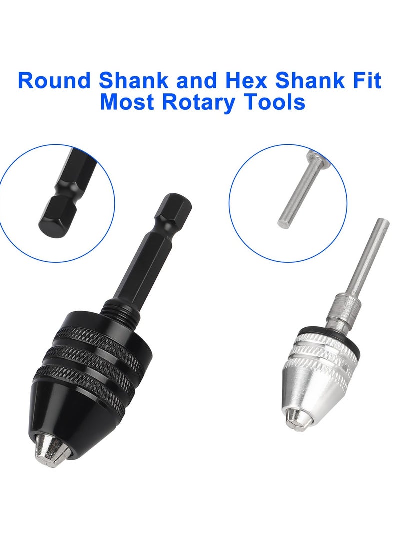 Keyless Drill Chuck Conversion Tool, 4PCS 1/4, 1/8, 1/16 Inch Hex and Round Shank Drill Bit Chuck Adapter Converter - pzsku/ZA38EE324A843987D0E9AZ/45/_/1736788810/1f24d153-1416-4199-b7e8-95d522d593c1