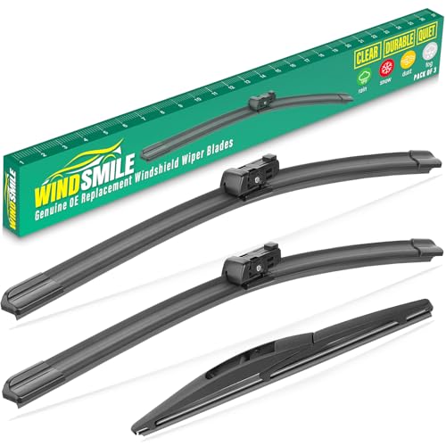 WINDSMILE 24 19 10 Windshield Wiper Blades Replacement for Honda CRV CRV 2023 2024 2025 Premium All Weather Front Rear Wipers Set OEM Quality Pack of 3 - Image 1